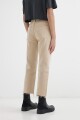 Pantalón de jean flared color CRUDO