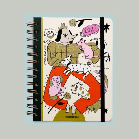 Agenda 2027 Semanal Pocket Plus Anillada Pepita Sandwich- TERNURA RADICAL Agenda 2027 Semanal Pocket Plus Anillada Pepita Sandwich- Ternura Radical