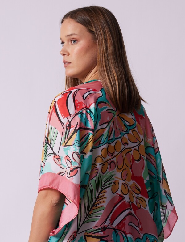 Kimono Flores ROSA/MULTI