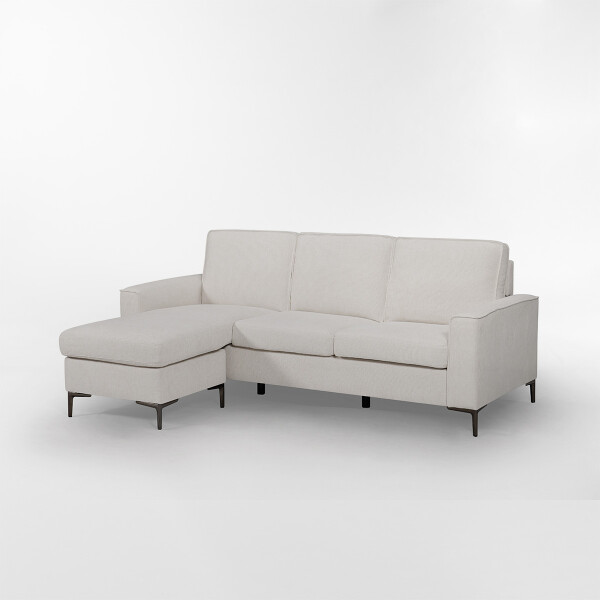 Sofá con chaise SETUP Blanco - 3 CUERPOS