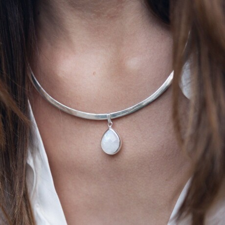 Dije Medusa Piedra Lunar - Plata 925 Dije Medusa Piedra Lunar - Plata 925