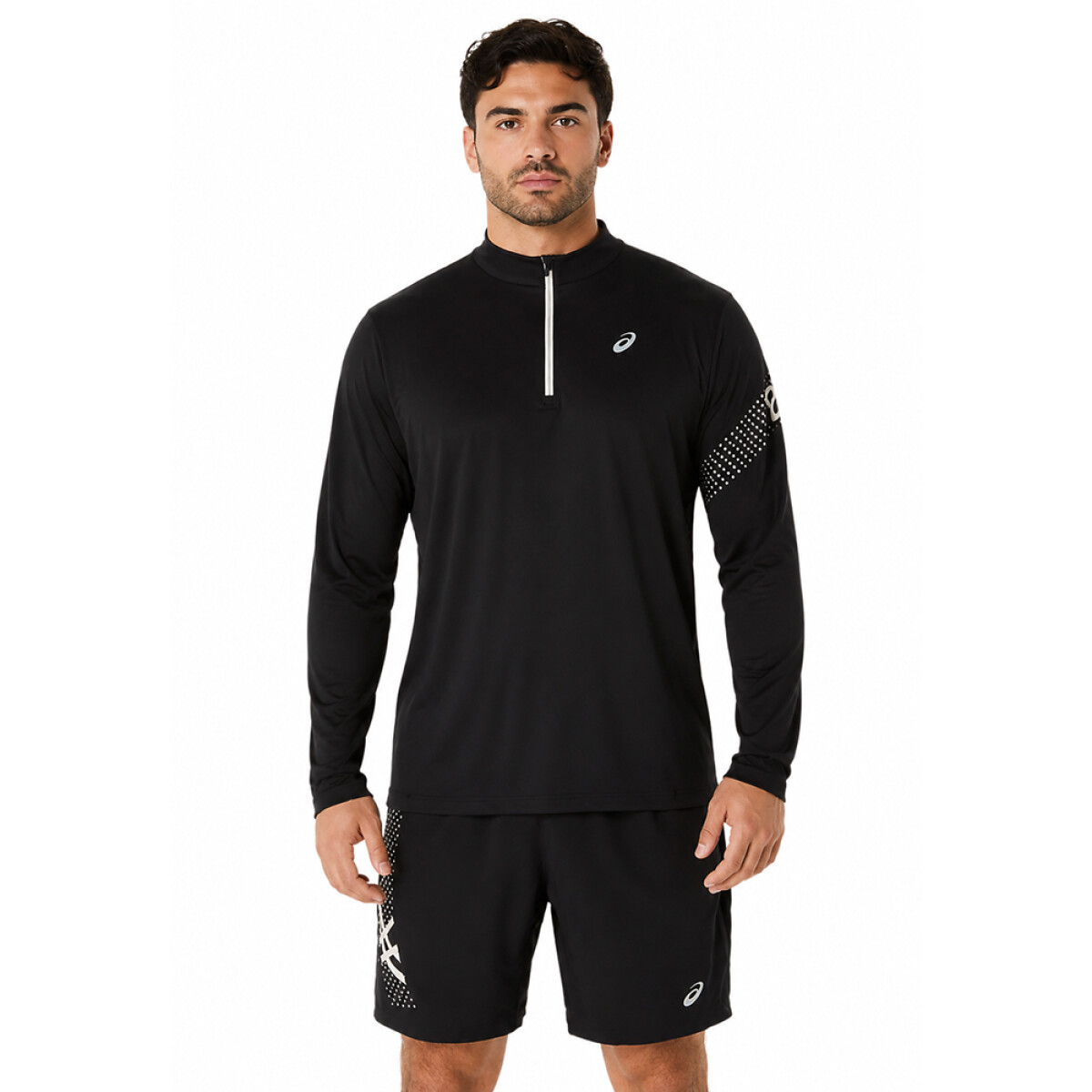 Casaca Running Icon Ls 1/2 Zip Hombre 