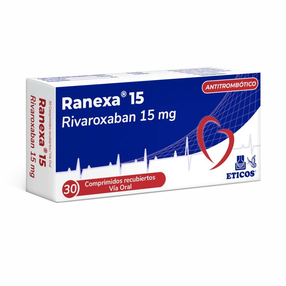 RANEXA 15 MG CJ X 30 COMPR. RECUB. única