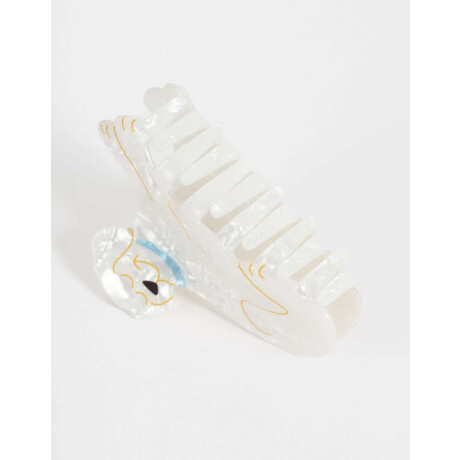 Broche Animalito Blanco Crudo