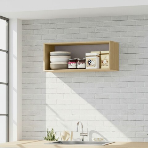 Mueble Aéreo de Cocina Modular Gloria 80 cm 1 Puerta Castaño Mueble Aéreo de Cocina Modular Gloria 80 cm 1 Puerta Castaño