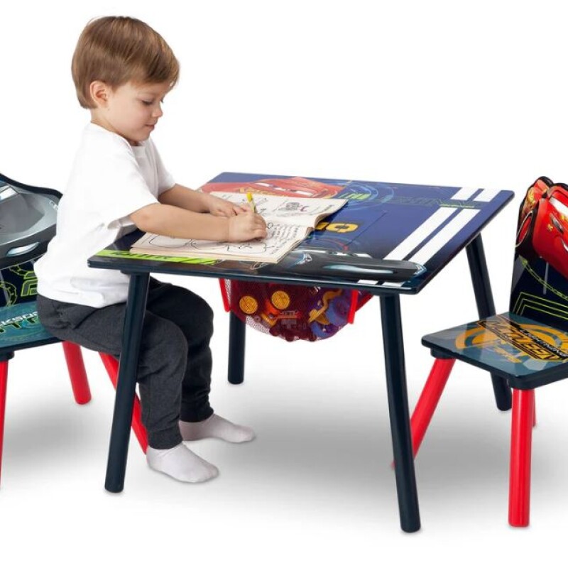 Juego de mesa y 2 sillas para niños Cars Disney Juego de mesa y 2 sillas para niños Cars Disney
