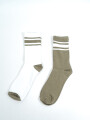 Medias Crew Moroc, Pack X 2 Color Unico