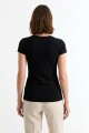 Remera cuello redondo ICONIC 150 NEGRO
