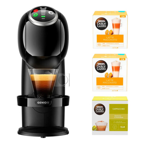 Cafetera Dolce Gusto Genio S Plus + 3 Cajas Capsulas CAFETERA DOLCE GUSTO GENIO S PLUS + CAPS