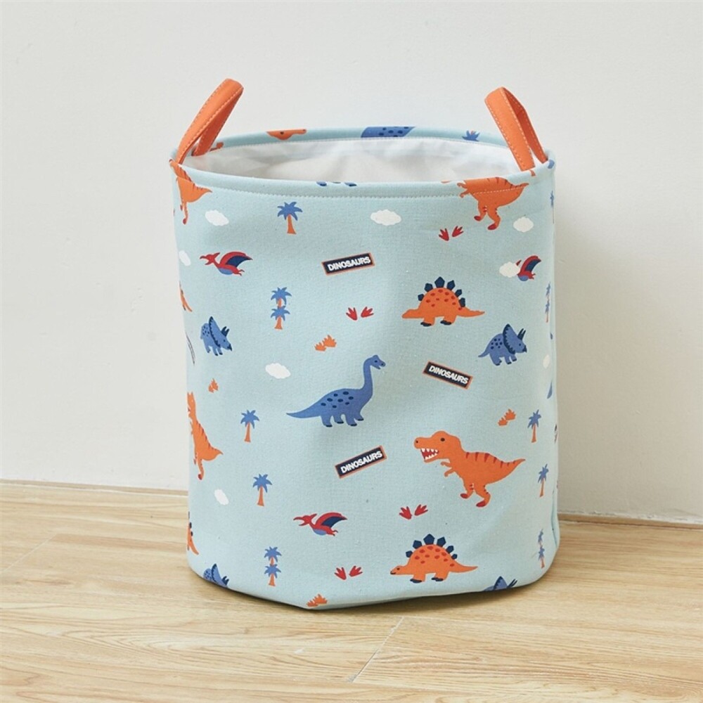 Cesto tela organizador celeste dino