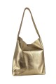 Tote Bag de cuero Dorado