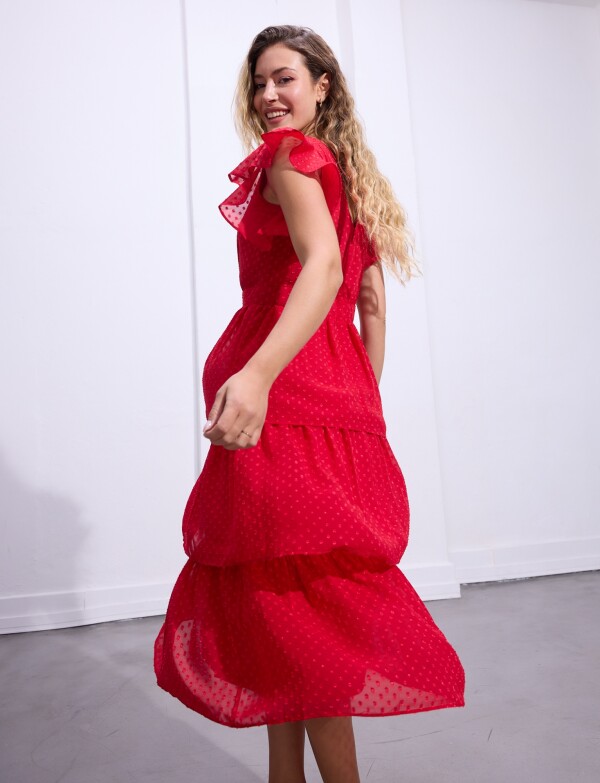Vestido Capas ROJO