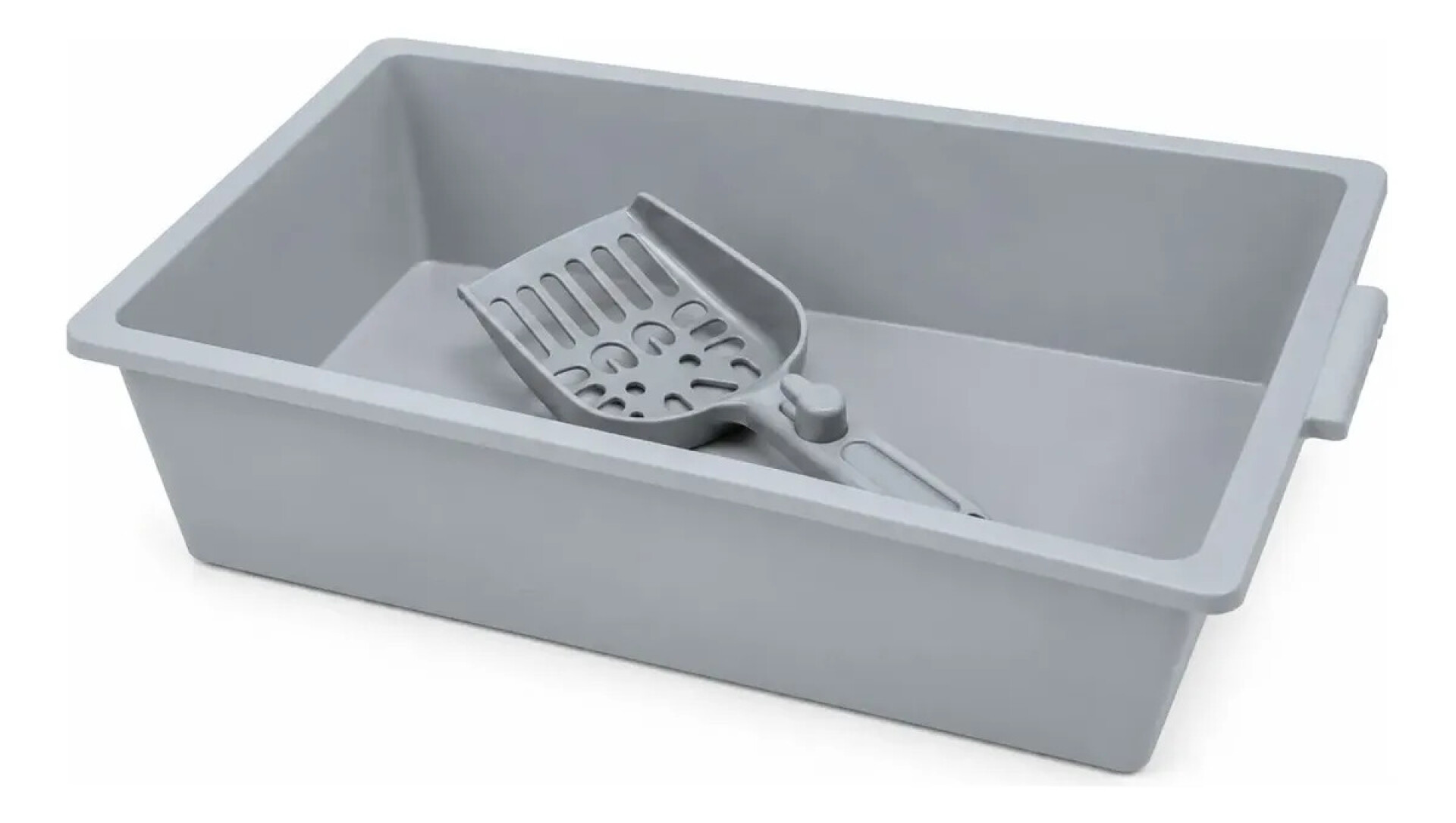 Bandeja Sanitaria Para Gatos Con Pala - GRIS 