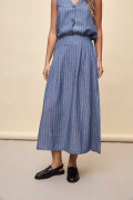 FALDA SARANDI STRIPED Azul Marino