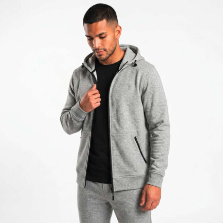Campera Pocket Grafito De Hombre Gris