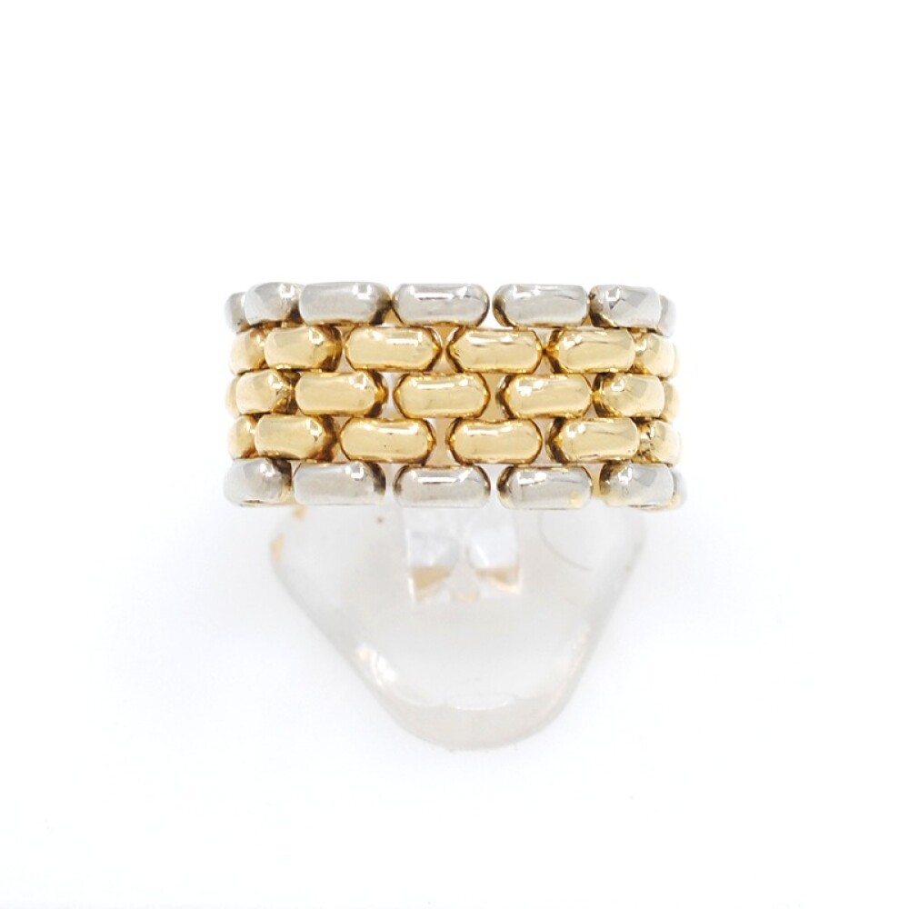 Anillo panther combinado 5 hilos en oro 18k Anillo panther combinado 5 hilos en oro 18k