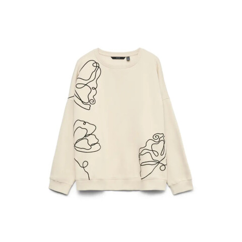 VMIVALO LS OVERSIZE SWEATSHIRT JRS GA BIRCH