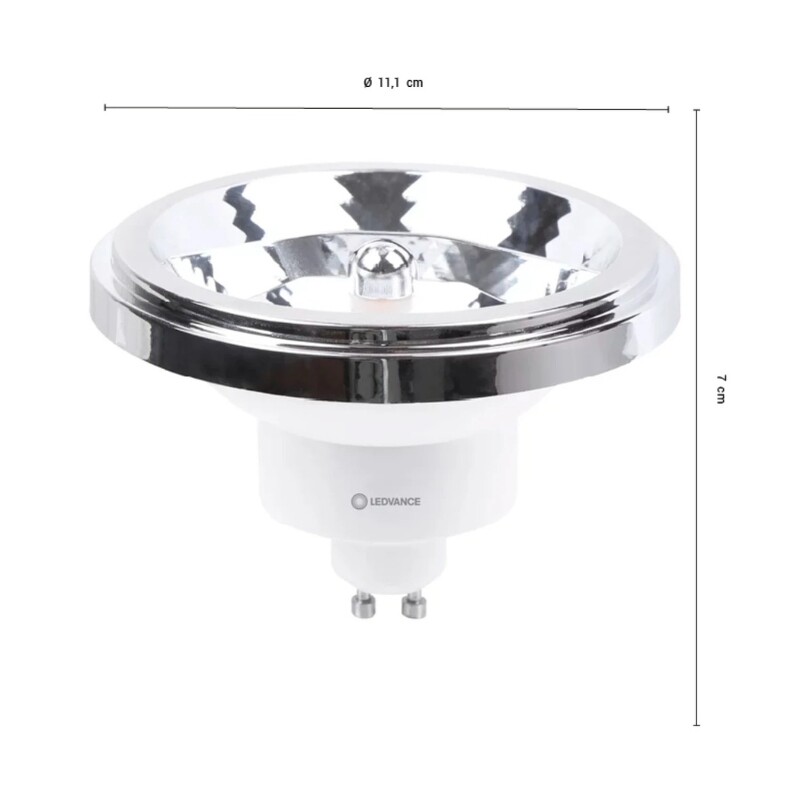 LAMPARA LED LEDVANCE OSRAM AR111 GU10 11W Lámpara LED LEDVANCE OSRAM GU10 11W Luz Cálida