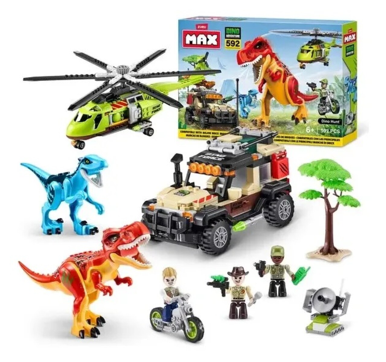 Max - Dino Adventure Set 592 Piezas 