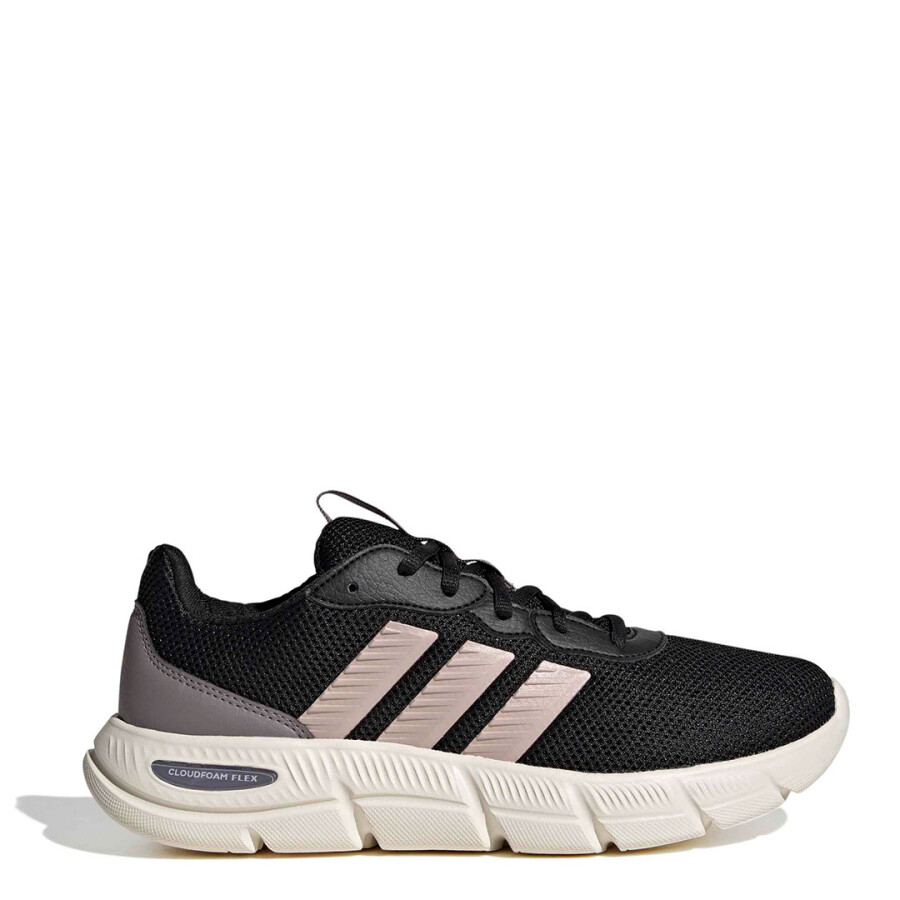 Championes de Mujer Adidas Championes Cloudfoam Flex Negro - Rosa Viejo