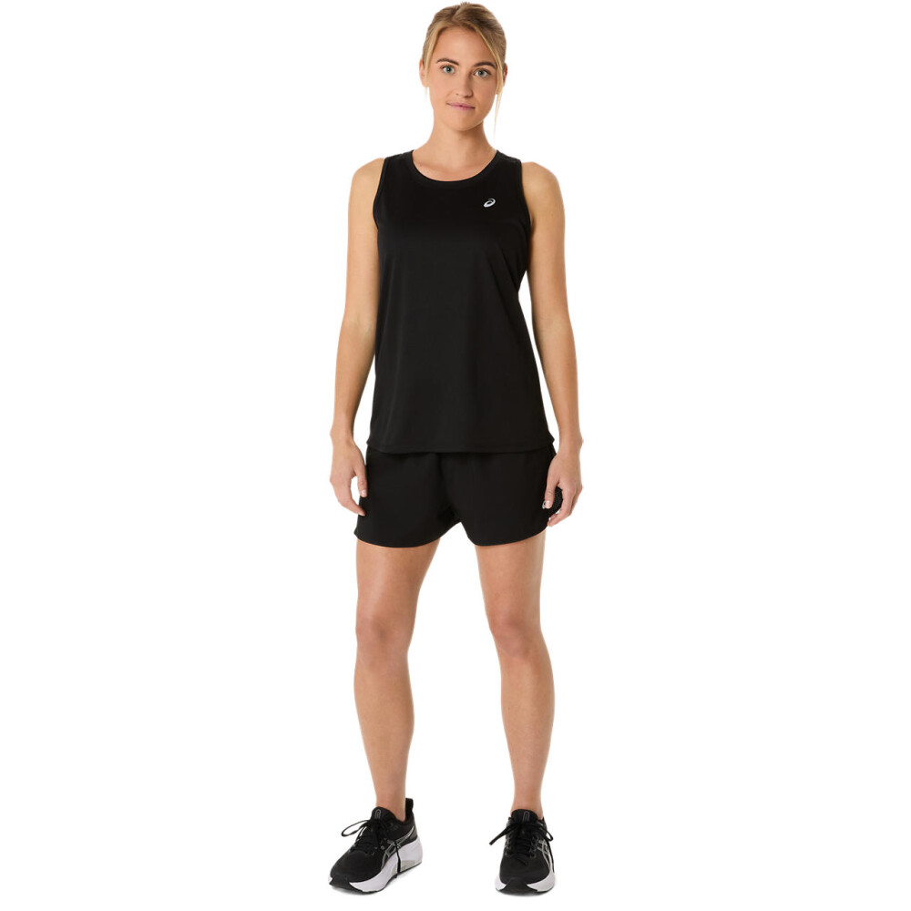 Singlets Running Asics Silver Tank Mujer Performance Black