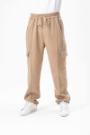 Pantalon Cargo Liso Beige