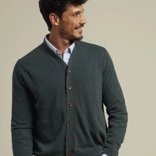 Saco Hombre Tejido Polanco Verde