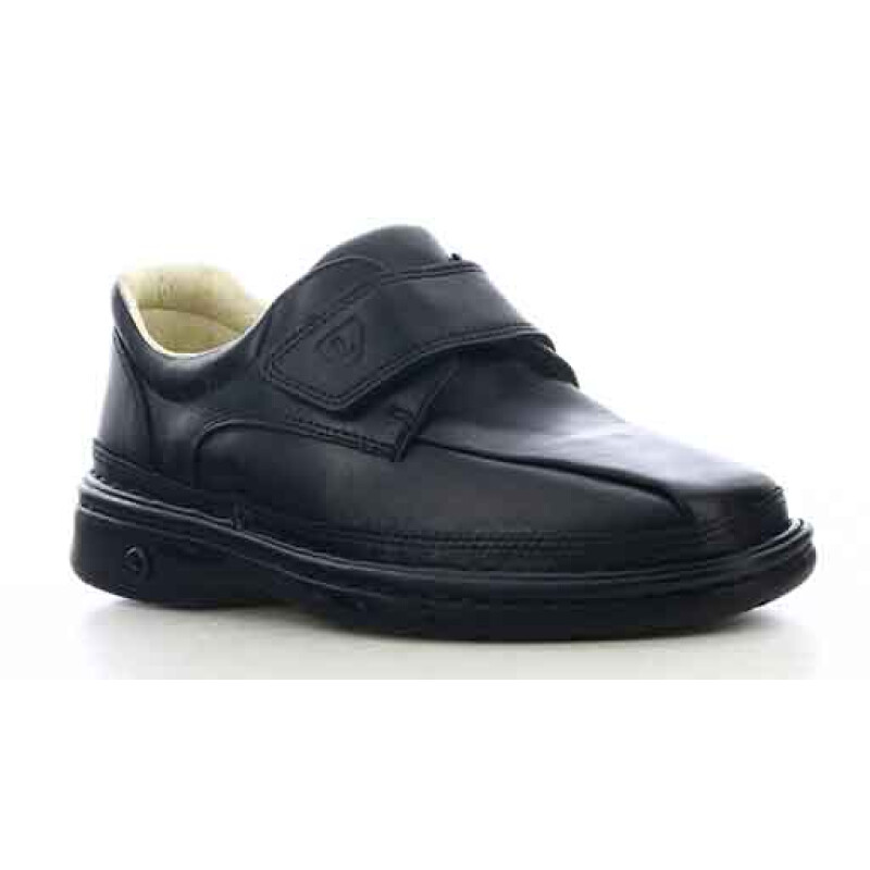 Zapatos de Hombre Lombardino casual Diabetico Negro