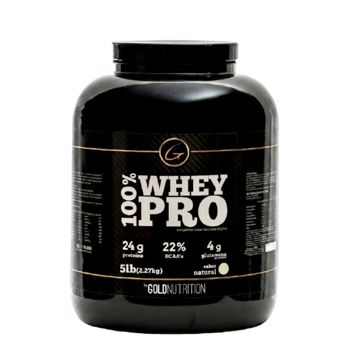 Whey Pro 100% 5lb Gold Nutrition - Sabor Natural 