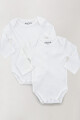 Set x 2 bodies m/l rib lisos Blanco