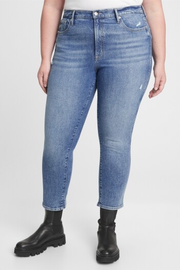 Jean Vintage Slim Tiro Alto Mujer Dark Hilda