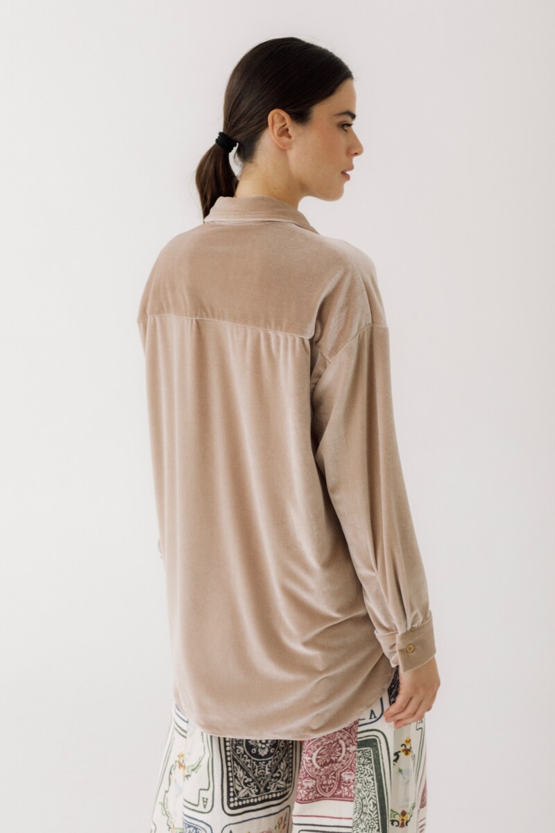 CAMISA BIMBA VELVET Beige