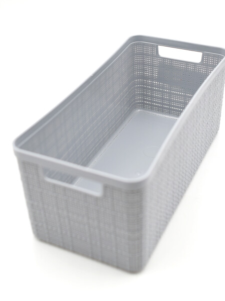 CESTO RECTANGULAR GRIS CLARO