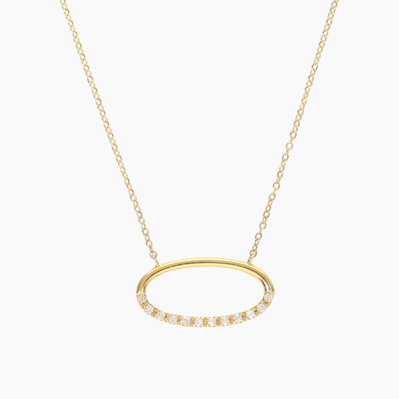 Cadena con colgante en oro 18K con brillantes Cadena Con Colgante En Oro 18k Con Brillantes