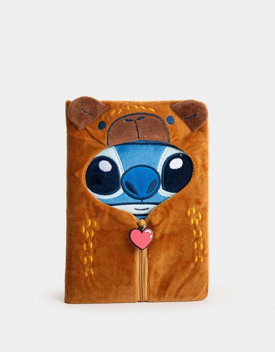 Cuaderno Plush ''stitch Capybara'' - Marron Camel 