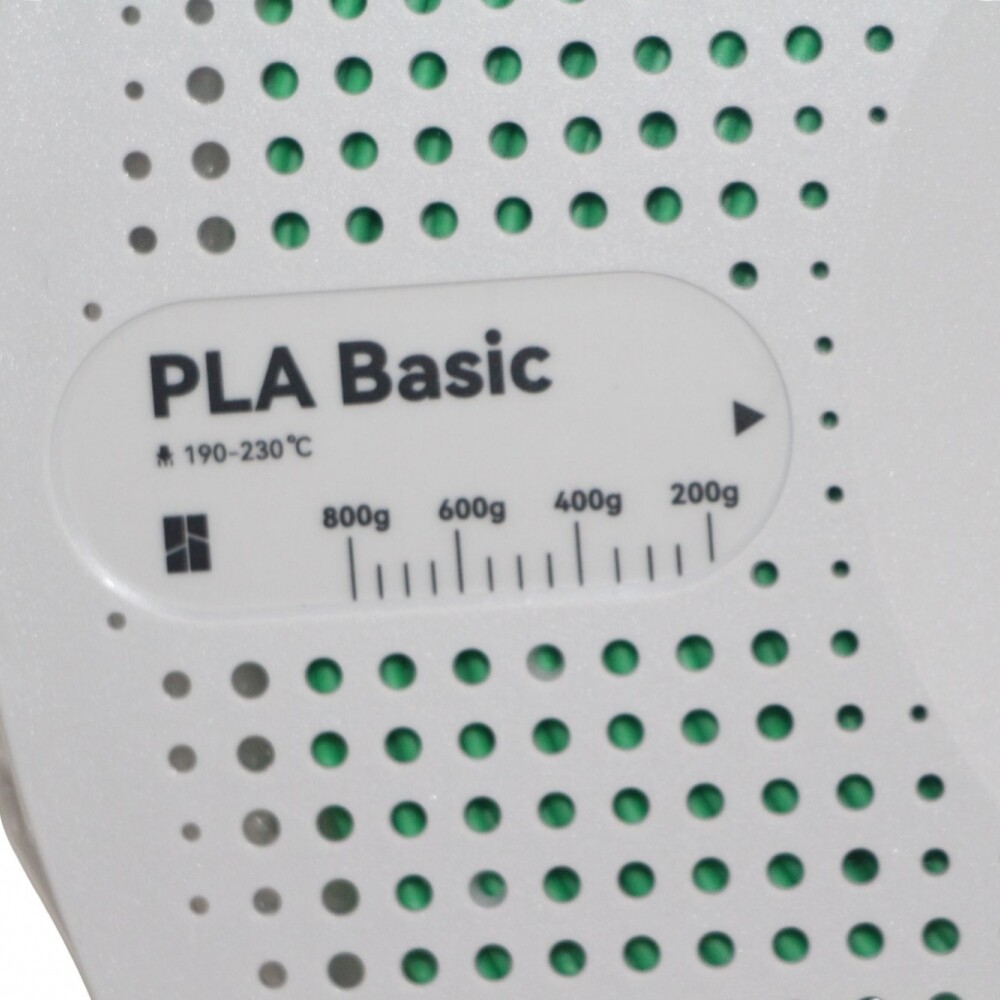 1 KILO DE FILAMENTO PLA BASIC BAMBOO LAB PARA IMPRESORAS 3D COLOR VERDE