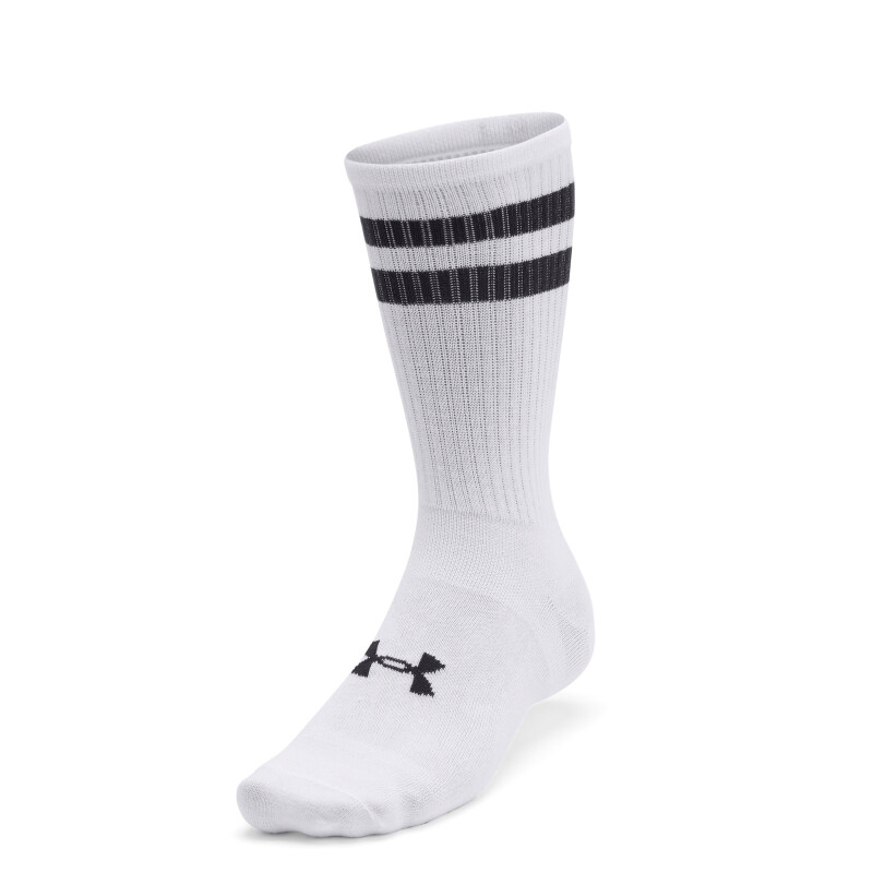 Medias Unisex Under Armour x6 Essential Crew Blanco - Negro