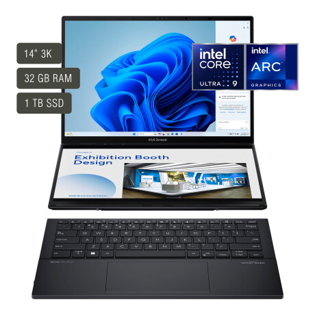 Notebook Asus Zenbook Duo oled UX8406 UX8406MA-PZ026W - MIL-STD-810H. 14''+14'' Táctil Oled 120HZ. I 001