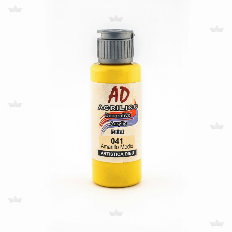 ACRILICO DECORATIVO AMARILLO MEDIO 60 ML ACRILICO DECORATIVO AMARILLO MEDIO 60 ML