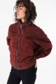 Campera Grunge Bordeaux