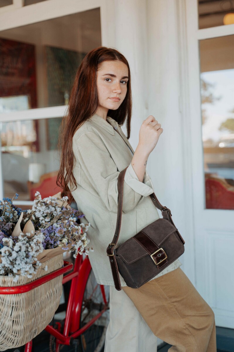 Mini Bag Baby Jade - Gamuza Chocolate 