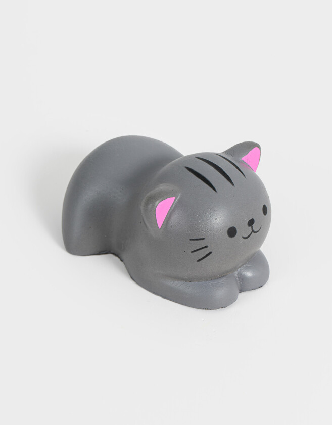 Lúdico Apretable Squishy Gatito - Gris Medio