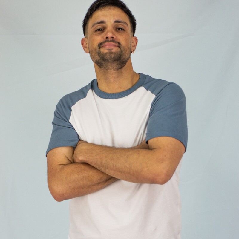 Remera Combinada Summer Blue