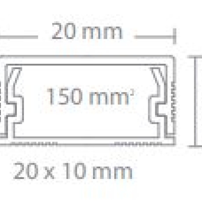 CABLECANAL 20X10MM BLANCO C/ADHESIVO CABLECANAL 20X10MM BLANCO C/ADHESIVO