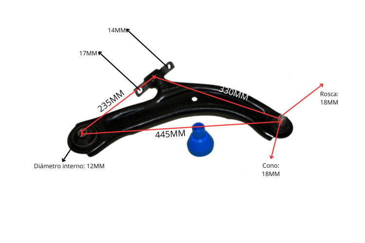 Parilla De Suspension Delantera Nissan Sentra B16 07-12 Der Parilla De Suspension Delantera Nissan Sentra B16 07-12 Der