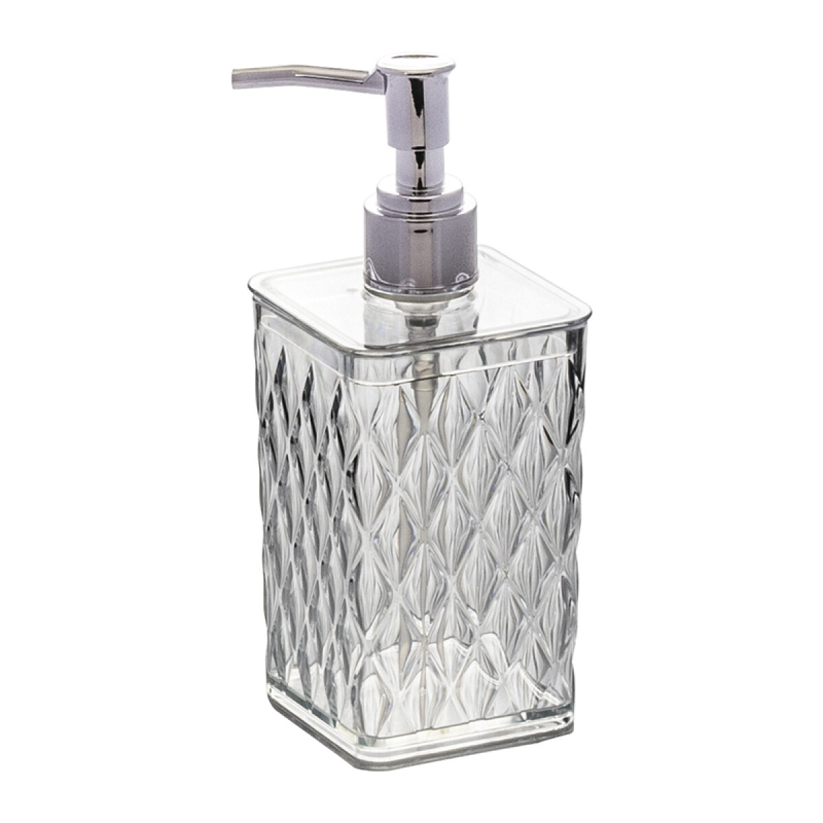 Dispensador Plástico de Jabón Glamour 285 ml - TRANSPARENTE 