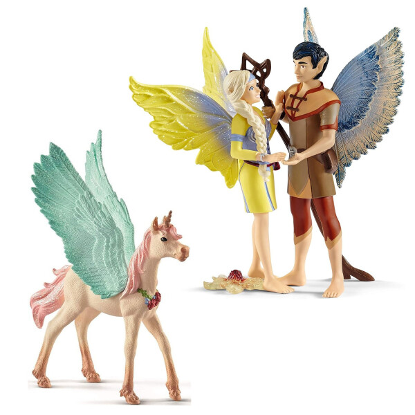 Figura Juguete Schleich Set Pegaso Pareja Hadas Mitologico Figura Juguete Schleich Set Pegaso Pareja Hadas Mitologico