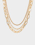 Collares Cortos De metal Set De Collares Cortos De Metal - Dorado