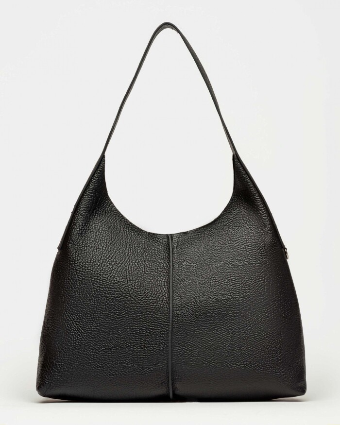 Bolso Tanner en cuero graneado Negro