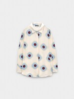 Camisa Estampado De Círculos multicolor